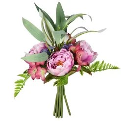 Purple Peony Bouquet, Set of 2