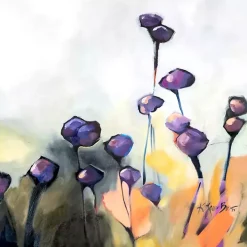 Purple Poppy Canvas Art Print