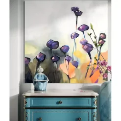 Purple Poppy Canvas Art Print