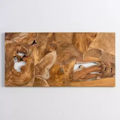 Raw Teak Root Panel Wall Plaque