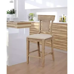 Ray Brown with Gray Wash Finish Counter Stool