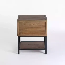 Reclaimed Wood Accent Table with Keeping Drawers