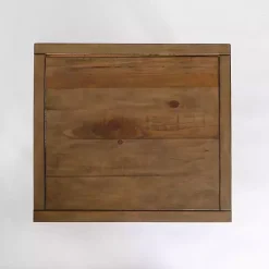 Reclaimed Wood Accent Table with Keeping Drawers