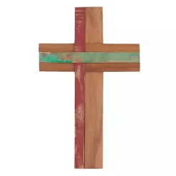 Reclaimed Wood Cross Wall Plaque