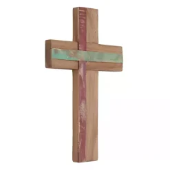 Reclaimed Wood Cross Wall Plaque