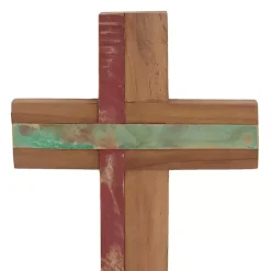 Reclaimed Wood Cross Wall Plaque