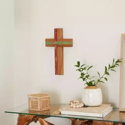 Reclaimed Wood Cross Wall Plaque