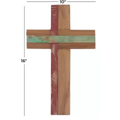 Reclaimed Wood Cross Wall Plaque