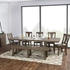 Reclaimed Wood Industrial Dining Bench