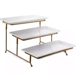 Rectangular 3-Tier Serving Tray