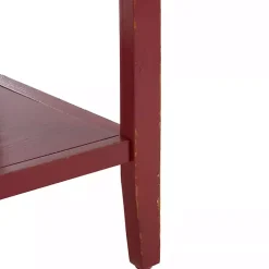 Red & Oak 4-Drawer Charlotte Sideboard