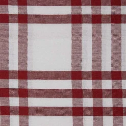Red & White Woven Patterns 5-pc. Dish Towel Set