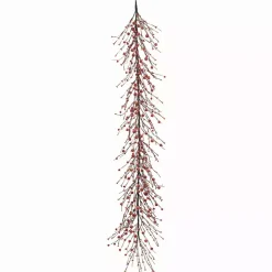 Red and Black Berry Twig Halloween Garland, 58 in.