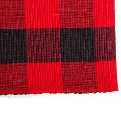 Red and Black Buffalo Check Placemats, Set of 6
