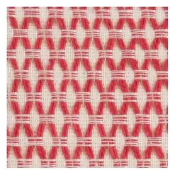 Red and Ivory Geometric Pillow, 22 in.