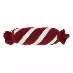 Red and White Candy Roll Pillow