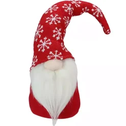 Red and White Snowflake Christmas Gnome