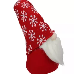 Red and White Snowflake Christmas Gnome
