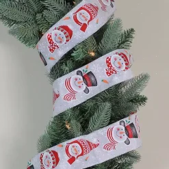 Red and White Snowman 16 yard Christmas Ribbon