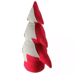 Red and White Weighted Tabletop Christmas Tree