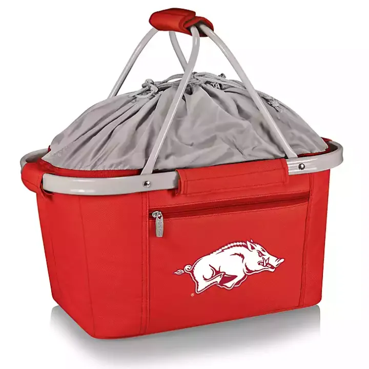 Red Arkansas Razorbacks Cooler Basket