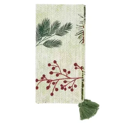 Red Berry and Pine Christmas Napkins, Set of 4