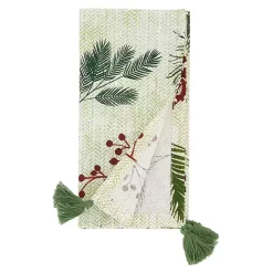 Red Berry and Pine Christmas Napkins, Set of 4