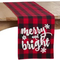 Red Buffalo Check Merry & Bright Table Runner