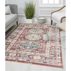 Red Cardinal Sundara Gabriel Area Rug, 5x7