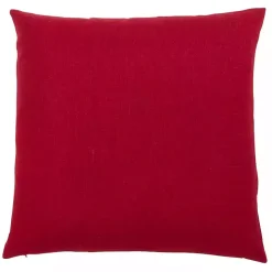 Red Christmas Tree LED Square Pillow