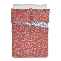 Red Floral Dreams 3-pc. King Quilt Set