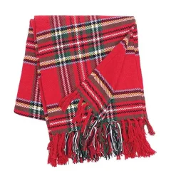 Red Green Yellow Christmas Throw Blanket