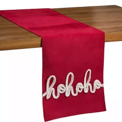 Red Ho Ho Ho Tufted Table Runner