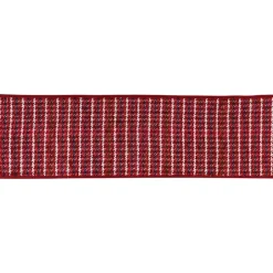 Red Houndstooth 10 yard Christmas Ribbon