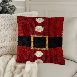 Red Knit Santa Belt Pillow
