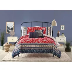Red Navy Marbella Queen 5-pc. Comforter Set