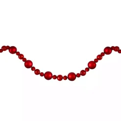 Red Shatterproof Ornament Tree Garland