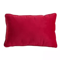 Red Velvet Joy Snowflake Lumbar Pillow