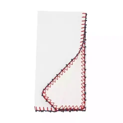 Red Whipstitch Napkins, Set of 4