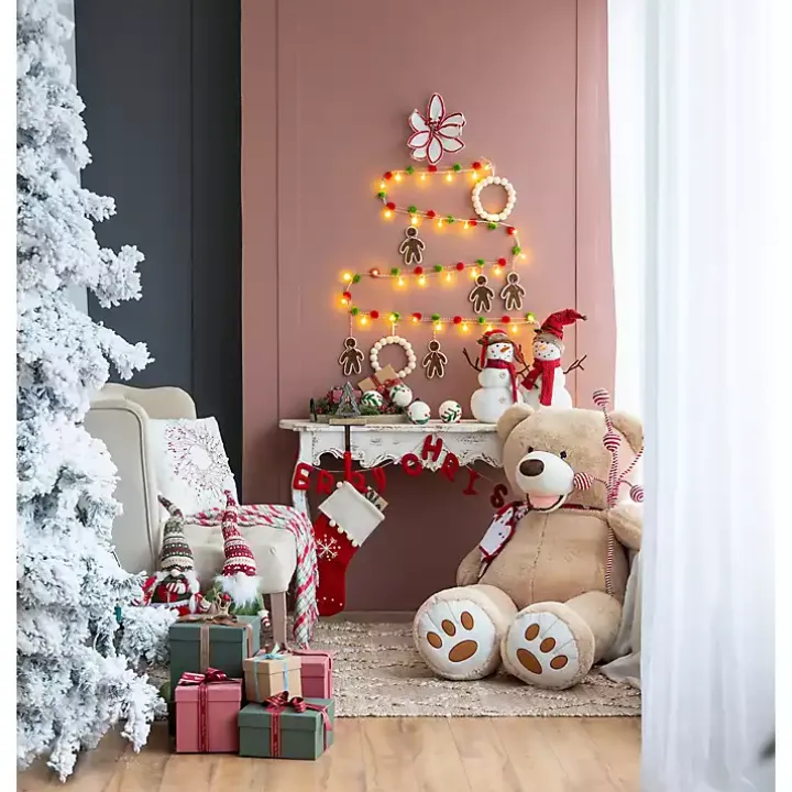 Red Wool Merry Christmas Banner