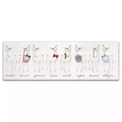 Reindeer Lineup Canvas Art Print