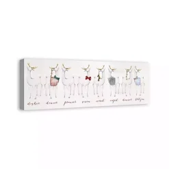Reindeer Lineup Canvas Art Print