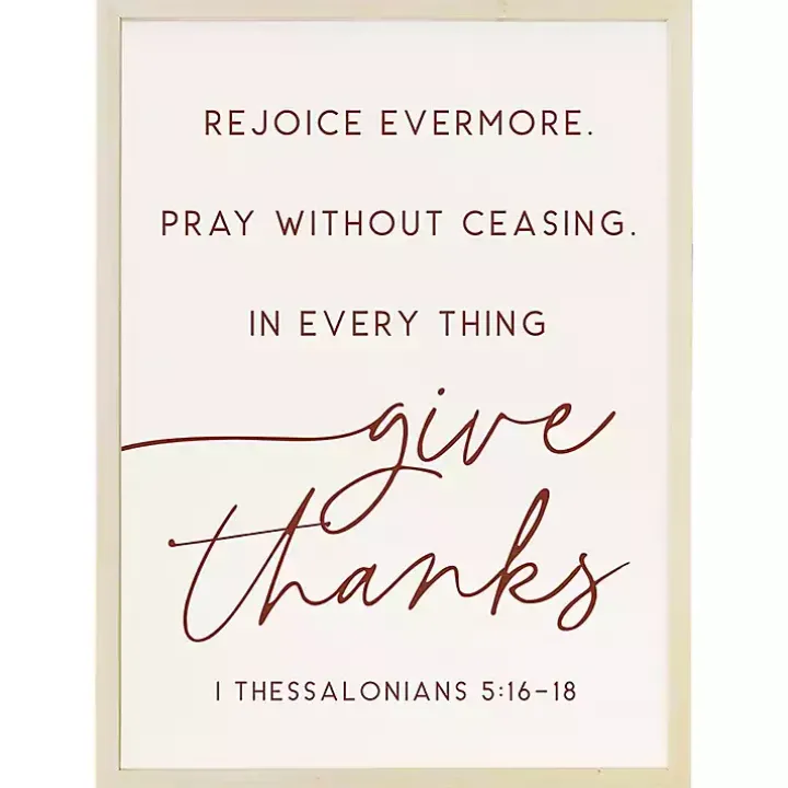 Rejoice Evermore Framed Wall Plaque