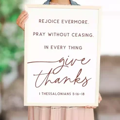 Rejoice Evermore Framed Wall Plaque