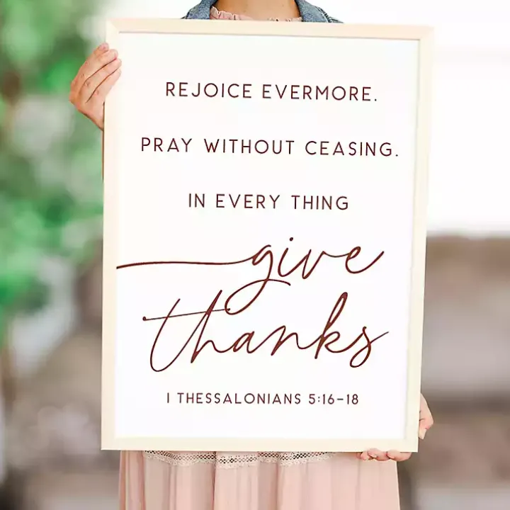 Rejoice Evermore Framed Wall Plaque