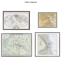 Retro Santa with Martini Framed Canvas Art Print