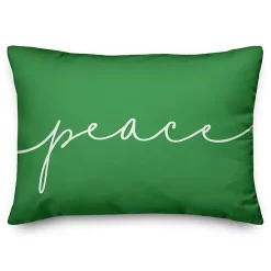Reversible Peace and Joy Pillow
