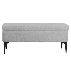 Ricardo Gray Woven Storage Bench