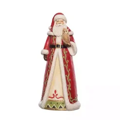Robed Santa Figurine with Owl