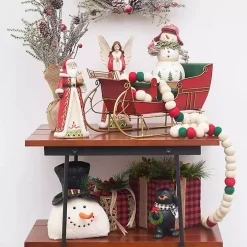 Robed Santa Figurine with Owl